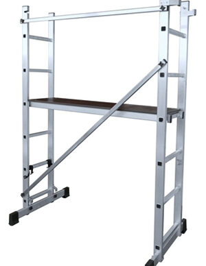Escalera-andamio multiusos
